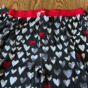 Little Sleepies Black and White Pajama Bottoms with Heart Pattern